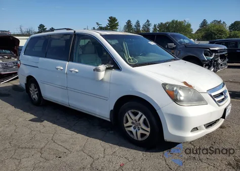 2007 Honda Odyssey Exl из США, поврежденный, VIN 5FNRL38787B133120